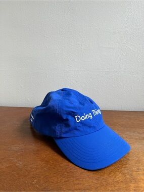 Blue "Doing Things" Outdoor Voices Embroidered Baseball Cap